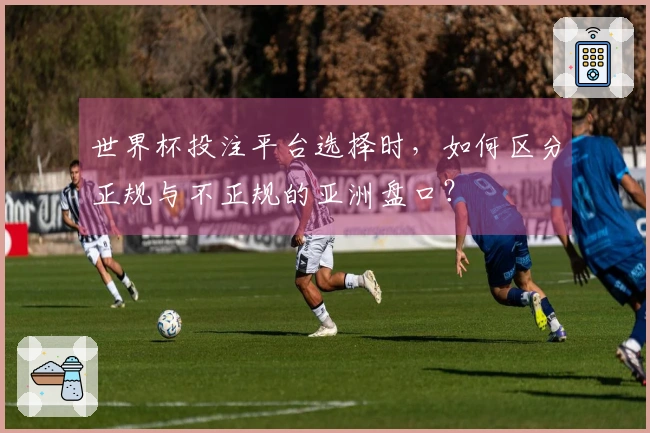 世界杯投注平台选择时，如何区分正规与不正规的亚洲盘口？